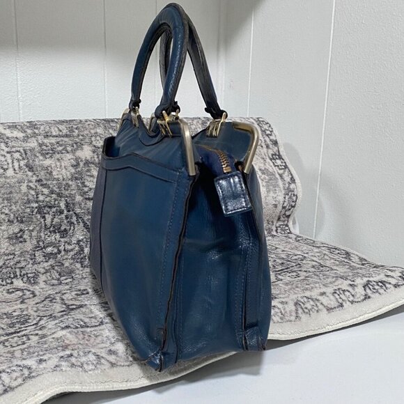 Vintage Phillipe Cordovan Leather Mini Attache Bag in Blue - Picture 4 of 9